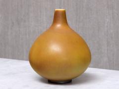 Munk Keramik Munk Keramik Ochre Hares Fur Glazed Ceramic Vase Enk ping Sweden 1950s - 4747768