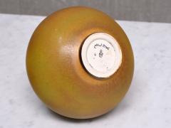 Munk Keramik Munk Keramik Ochre Hares Fur Glazed Ceramic Vase Enk ping Sweden 1950s - 4747774