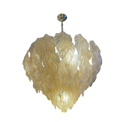 Murano 6 tier waterfall golden leaf lamp - 3981214