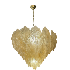 Murano 6 tier waterfall golden leaf lamp - 3981246