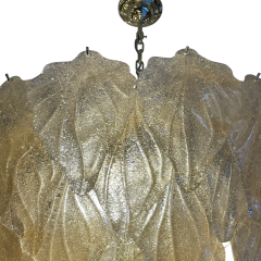 Murano 6 tier waterfall golden leaf lamp - 3981262