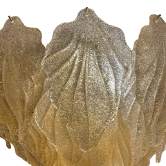 Murano 6 tier waterfall golden leaf lamp - 3981263
