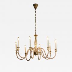 Murano Amber Glass Eight Arm Chandelier 1950s - 4515095