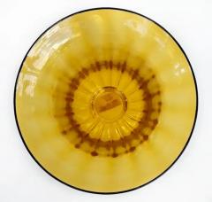Murano Amber and Clear Glass Vase or Candleholder Acquired at Luxury Living - 4045382