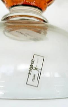 Murano Amber and Clear Glass Vase or Candleholder Acquired at Luxury Living - 4045401