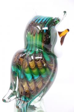 Murano Artistic Glass Owl Sculpture Italy 1980s - 3796396