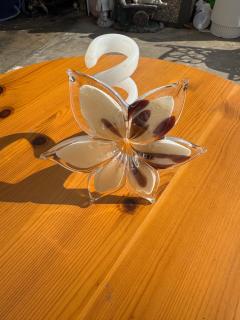 Murano Beige Handblown Flower 5 5  - 4432614