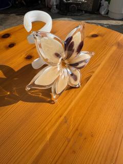 Murano Beige Handblown Flower 5 5  - 4432644