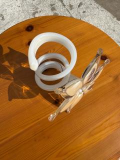 Murano Beige Handblown Flower - 4432637