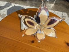 Murano Beige Handblown Flower - 4432638
