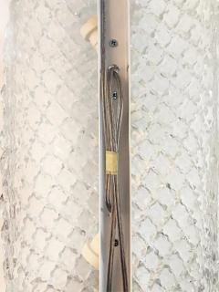 Murano Clear Textured Glass Wall Sconces Available Now Pair Current Production - 3513543