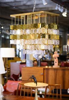 Murano Crystal and Brass Chandelier - 212779