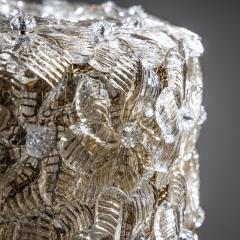 Murano Floor Lamp Millefiori with Glass Flowers attributed to Barovier Toso - 4436922