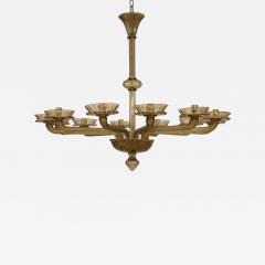 Murano Fume Fulva Glass 12 Light Chandelier - 919246