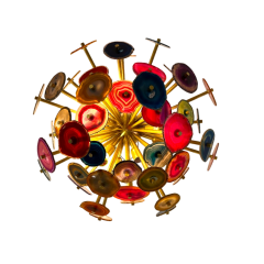 Murano Glass Agate Ceiling Light - 3981209