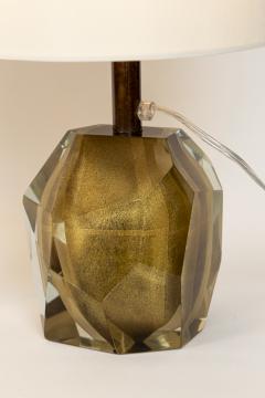 Murano Glass Bronze Rock Lamps Contemporary - 3692764