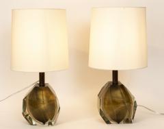 Murano Glass Bronze Rock Lamps Contemporary - 3692781