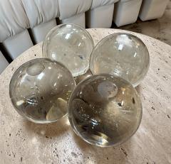 Murano Glass Decorative Spheres Set of 4  - 4734794