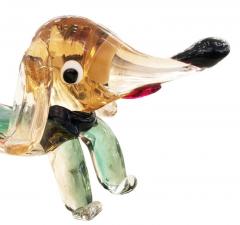 Murano Glass Dog Sculpture - 1001326