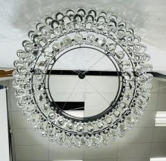 Murano Glass Drop Chandelier with Blackened Metal Frame Made in Italy - 4220355