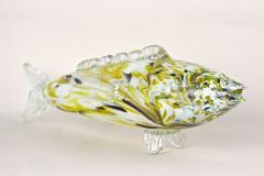 Murano Glass Fish Sculpture Multicolored Mid Century Italy ca 1950 - 4335876