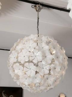 Murano Glass Flowers Chandelier Cenedese Style - 1057415