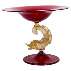 Murano Glass Gold Flecks Decorative Centerpiece - 2782340