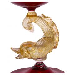 Murano Glass Gold Flecks Decorative Centerpiece - 2782342