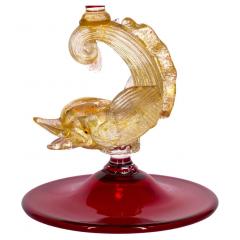 Murano Glass Gold Flecks Decorative Centerpiece - 2782343