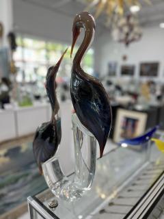 Murano Glass Herons by Zanetti - 4094449