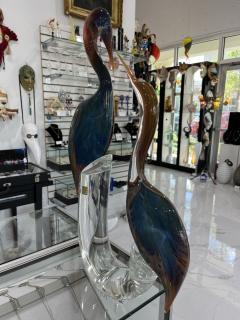 Murano Glass Herons by Zanetti - 4094450