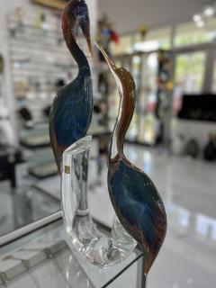 Murano Glass Herons by Zanetti - 4094451