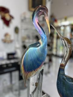 Murano Glass Herons by Zanetti - 4094452