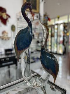 Murano Glass Herons by Zanetti - 4094455