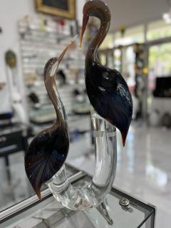 Murano Glass Herons by Zanetti - 4094456