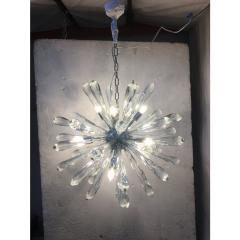 Murano Glass Ice Clear Sputnik Italian Chandelier - 4303450