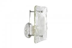 Murano Glass Ice Drip Sconces Austria 1960s - 575413