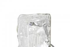 Murano Glass Ice Drip Sconces Austria 1960s - 575414