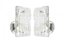 Murano Glass Ice Drip Sconces Austria 1960s - 575416