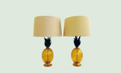Murano Glass Pineapple Table Lamps - 2843195