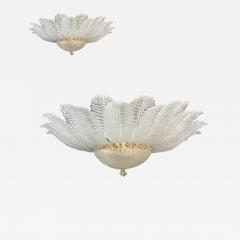 Murano Glass Sputnik Chandelier Flush Mount lot of 2 or a pair of chandeliers - 3302567