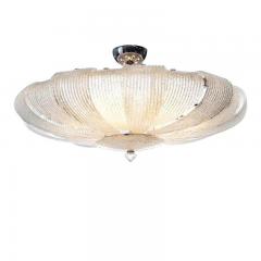 Murano Glass Sputnik Chandelier Flush Mount lot of 2 or a pair of chandeliers - 3300986
