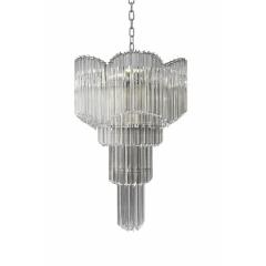 Murano Glass Sputnik Quadriedro Spyral Italian Chandelier in Dec Style - 4492988