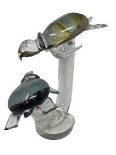 Murano Glass Turtles on a Stand - 3809048