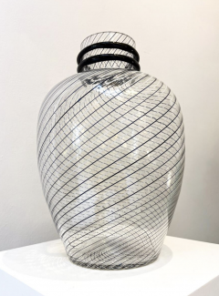 Murano Glass Vase by Fratelli Toso 1980s - 4280242