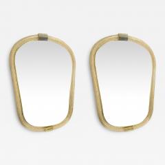 Murano Glass Wall Mirror With Torciglione Torchon Detailing Barovier Inspired - 4569898