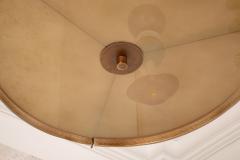 Murano Glass and Patinated Brass Drum Chandelier - 4688123