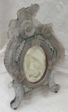 Murano Mirror Decorated with Micro Mosaic Flowers - 2505147