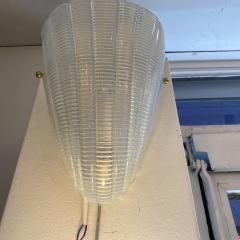 Murano Opalina Glass Shield Applique - 3818806