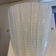 Murano Opalina Glass Shield Applique - 3818809